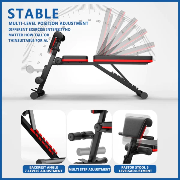 Adjustable Foldable Dumbbell Bench