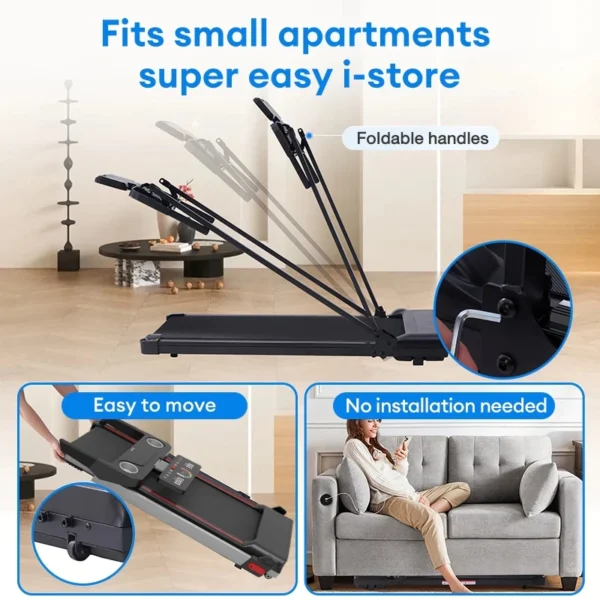 Auto Incline Foldable Ultra-thin Treadmill