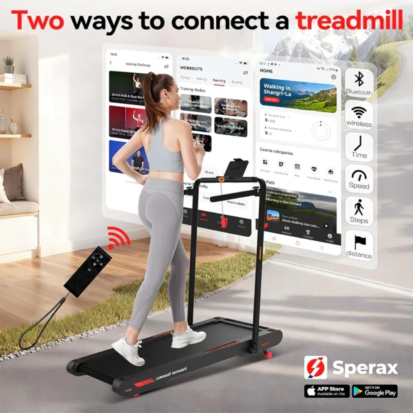 Vibration Ultra-Thin Incline Treadmill L112.5cm H108cm