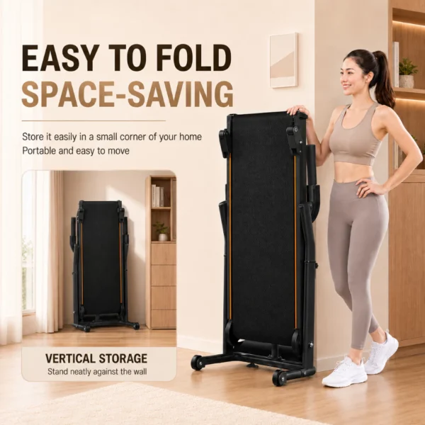 Non-Electric Foldable Walking Pad Treadmill