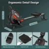 my-11134207-820l6-mhr22lxyf0uc00.webp Foldable Magnetic Rowing Machine 32-Level L152.3cm W45cm H70.8cm
