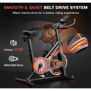 Ultra-Quiet Indoor Spinning Bike H119.9cm W52.1cm