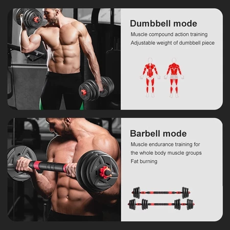 Adjustable Dumbbell Barbell Set