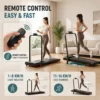 B40 Foldable APP Treadmill H127cm W50cm