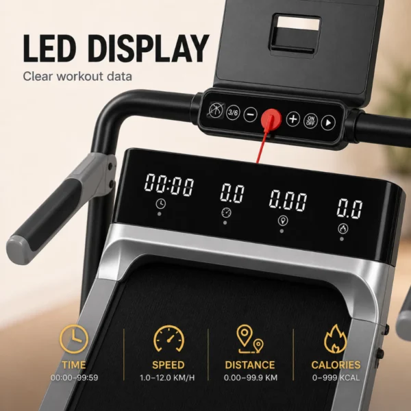 Auto Incline Foldable Smart Treadmill