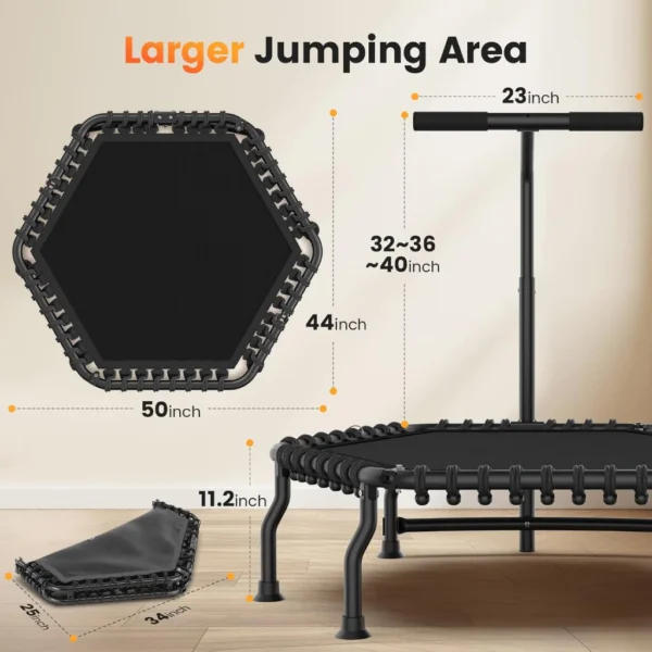 my-11134207-820lf-mnjr27pea6862f.webp Foldable Silent Trampoline 127 cm