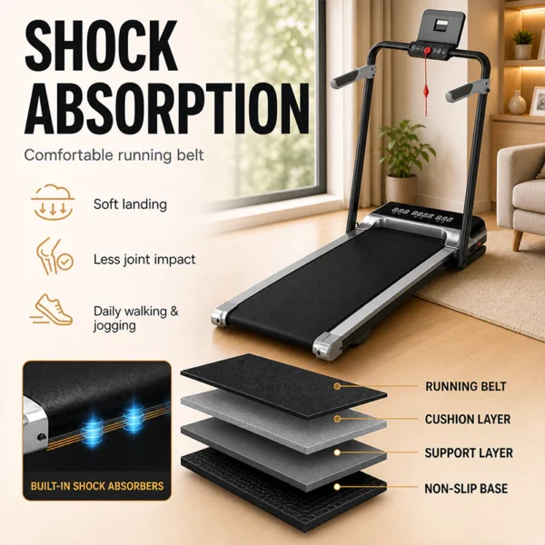 Auto Incline Foldable Smart Treadmill