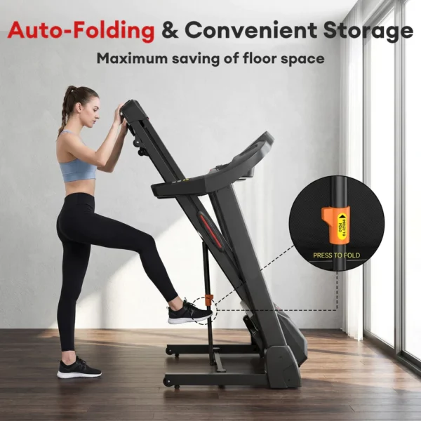 C2 Foldable Auto Incline Treadmill L120cm W44cm