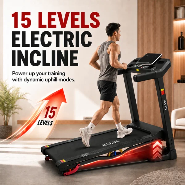 R8 Foldable Auto Incline Treadmill 20KM/h