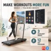 B40 Foldable APP Treadmill H127cm W50cm